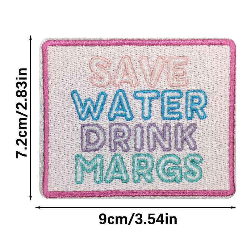 Wholesale Embroidered English letters embroidered hat decoration sticker